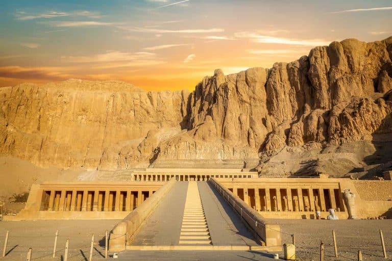 The stunning Temple of Hatshepsut in Luxor, a major highlight on the best egyptian river cruises